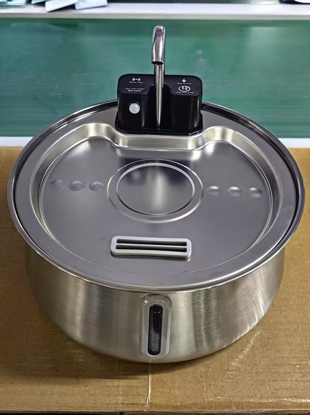 4L Wireless Stainless Steel Cat Water Fountain